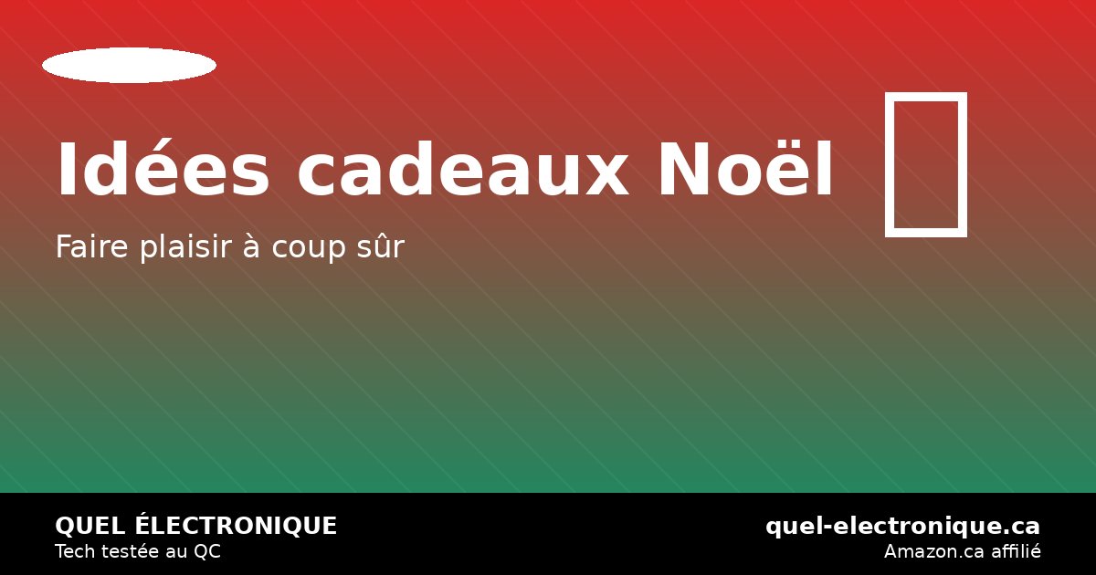 Idées cadeaux Noël 2026: gadgets et électronique qui font mouche — quel-electronique